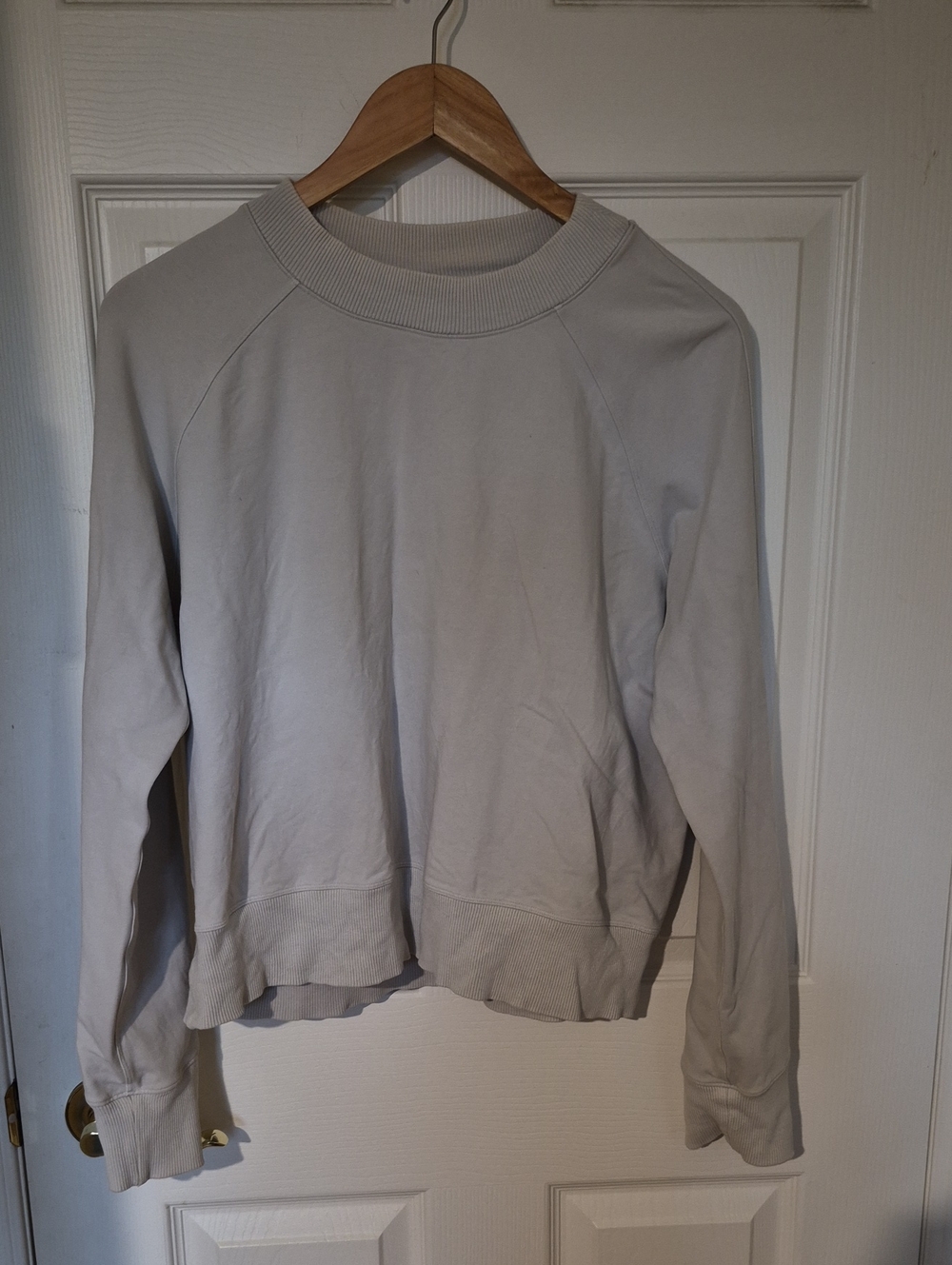 Lululemon Lounge Relaxed-Fit Crewneck Sweatshirt Gray - Size 12